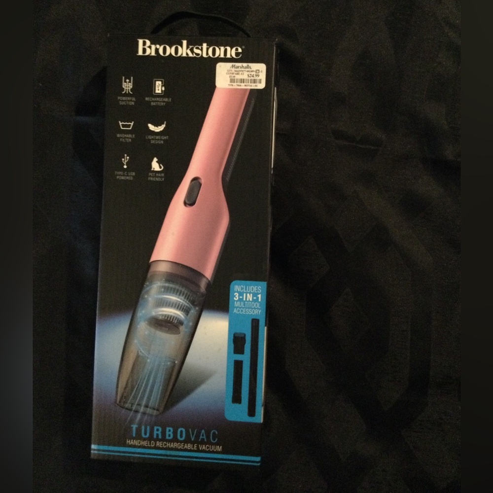 Brookstone turbo vac pink!